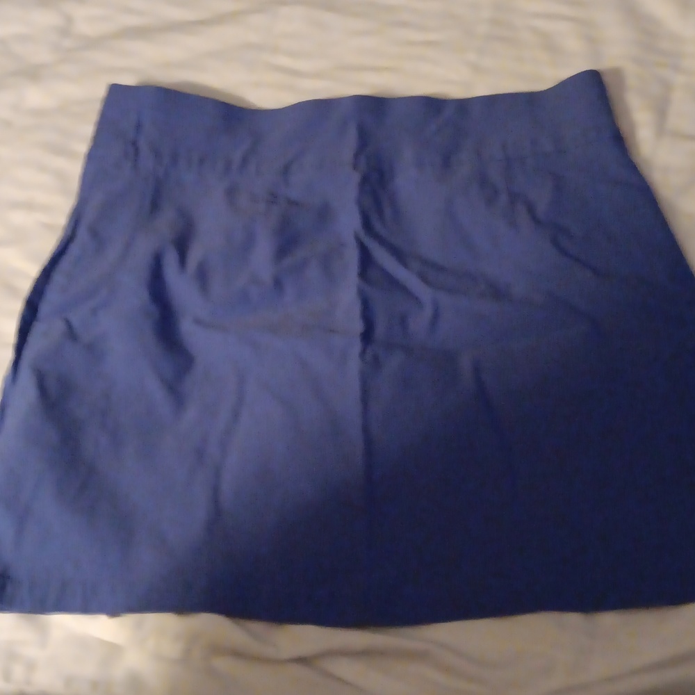 Blue skirt with sewn in shorts